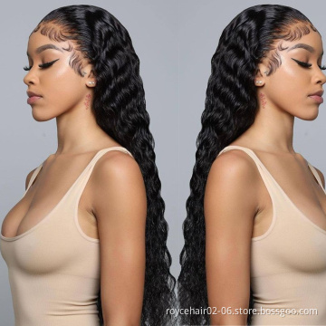 Wholesale HD Transparent Lace Curly Wig Vendor, Real Unprocessed Virgin Brazilian Human Hair Lace Front Wigs for Black Women